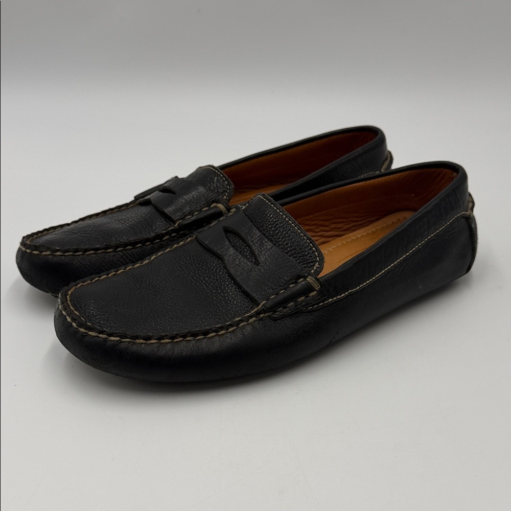 Johnston & Murphy Black Leather Loafers
